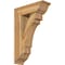 Ekena Millwork Merced Traditional Rough Sawn Bracket w/ Offset Brace, Western Red Cedar, 8"W x 24"D x 36"H BKT0806X24X36MRC01RWR - alternate 1